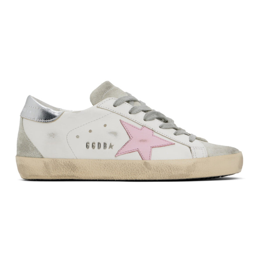 Golden Goose Super-Star 'White / Orchid Pink'