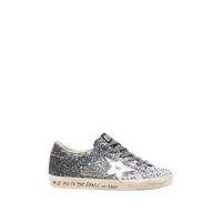 Silver Glitter / White
