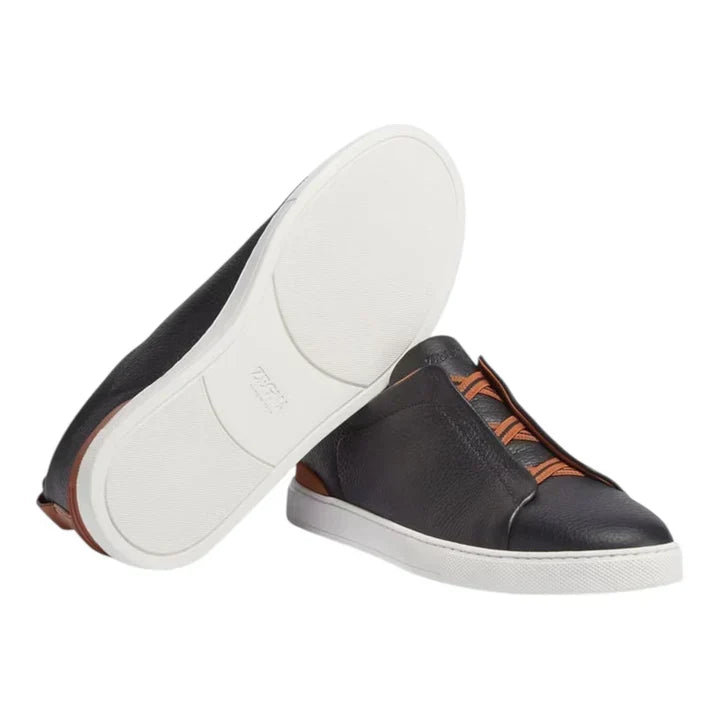 Zegna Triple Stitch Deerskin 'Black'