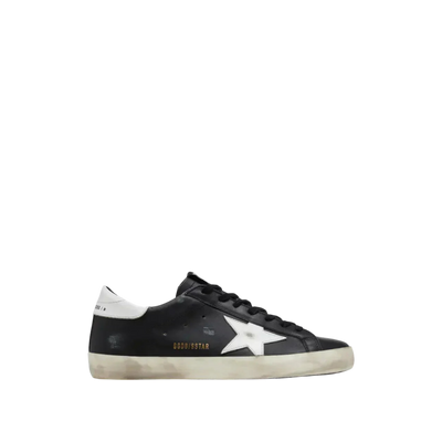 Black / White Leather