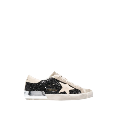 Black Glitter / Cream
