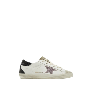 Golden Goose Super-Star 'White / Black Glitter / Cream'