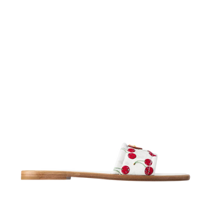 Takashi Murakami x Louis Vuitton Cherry Lily Flat Mule 'White'